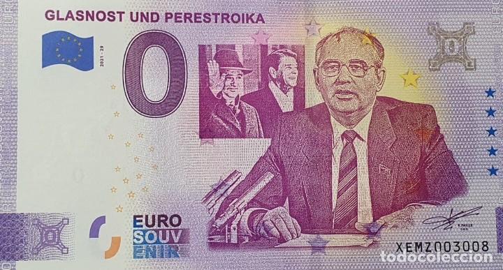 Banconote internazionali: BILLETE 0 Euro Souvenir 0 &euro; ALEMANIA: XEMZ 2020-29 GLASNOST UND PERESTROIKA