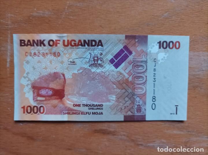 Billetes extranjeros: Billete de Uganda de Shiling, a&ntilde;o 2015, UNCIRCULATED - Foto 2