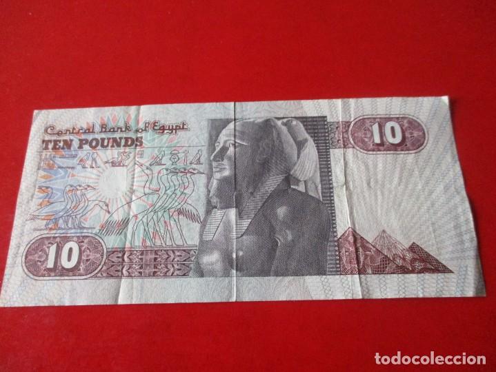 Billetes extranjeros: Egipto. billete de 10 libras - Foto 2