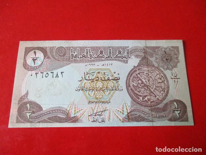 Billetes extranjeros: Irak. billete de 1/2 dinar sin circular - Foto 1