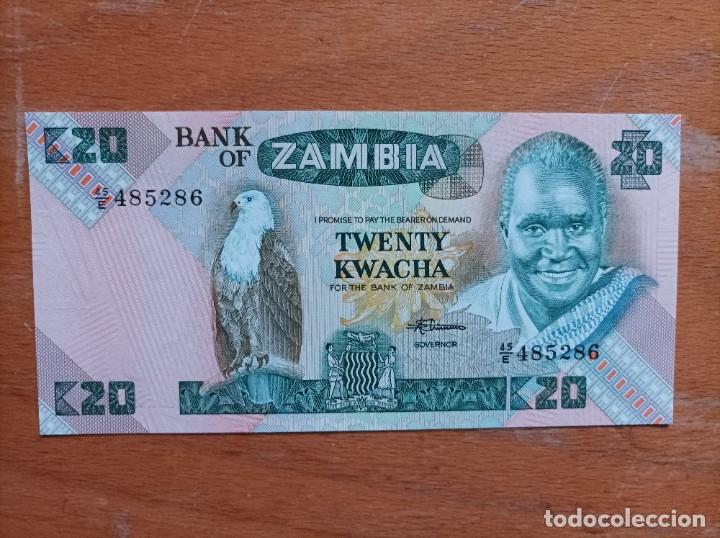 Billetes extranjeros: Billete de Zambia de 20 kwacha, Uncirculated - Foto 1