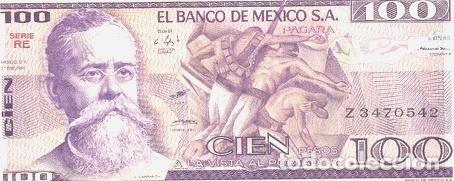 Billetes extranjeros: mexico billete de 100 pesos ano 1981 - Foto 1
