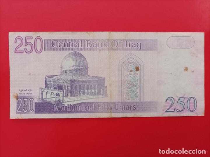Billetes extranjeros: Billete de Iraq de 250 DINARS - Foto 2