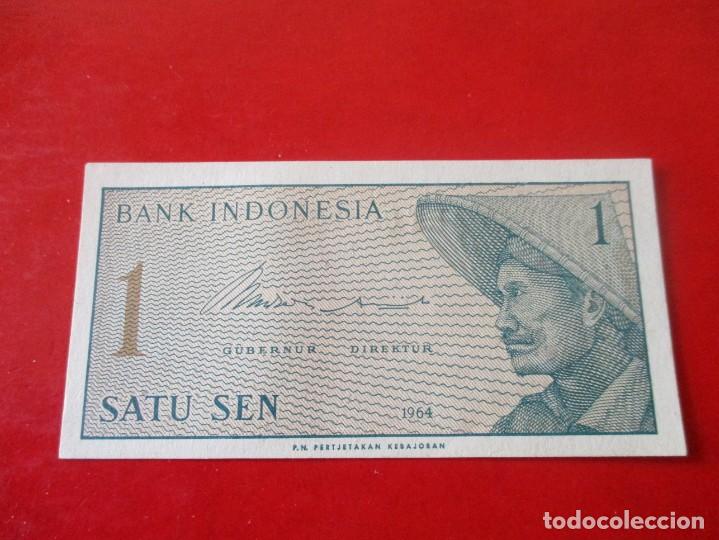 Billetes extranjeros: Indonesia. billete de 1 sen 1964 - Foto 1