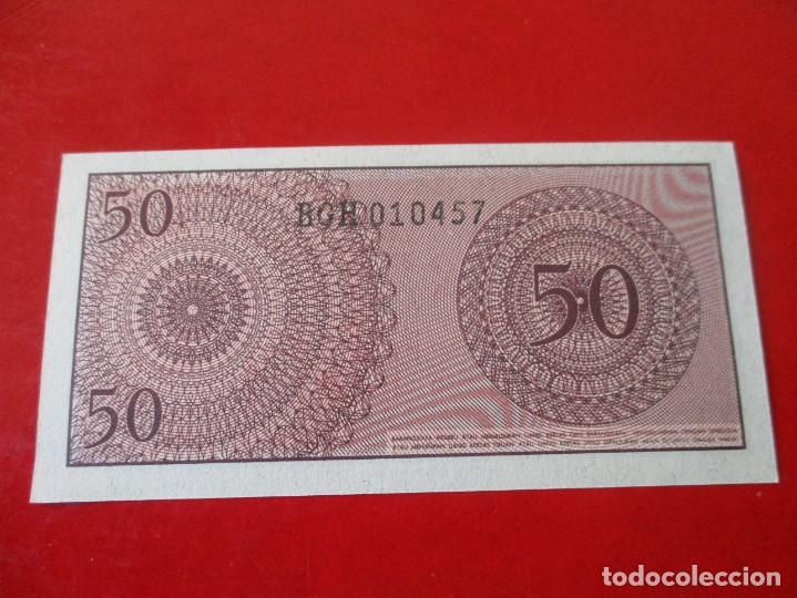 Billetes extranjeros: Indonesia. billete de 50 sen 1964 - Foto 2