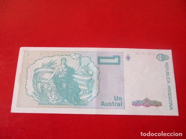 Billetes extranjeros: Argentina, billete de un austral 1985 - Foto 2