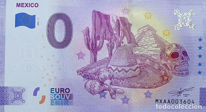 Notas Internacionais: BILLETE 0 Euro Souvenir 0&euro; MEXICO: MXAA 2021-1 MEXICO