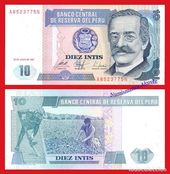 Billetes extranjeros: PERU 10 Intis 1987 Pick 129 - SC - Foto 1