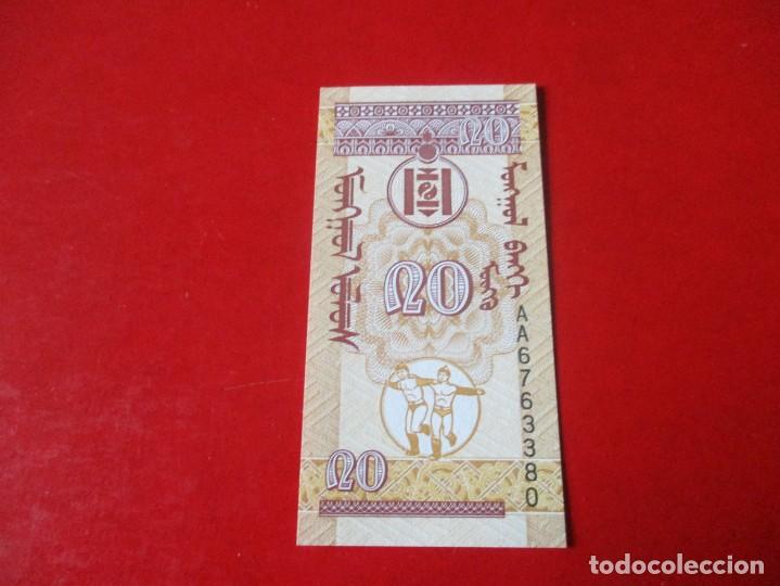 Billetes extranjeros: Mongolia billete de 20 mongo1993 sin circular - Foto 2