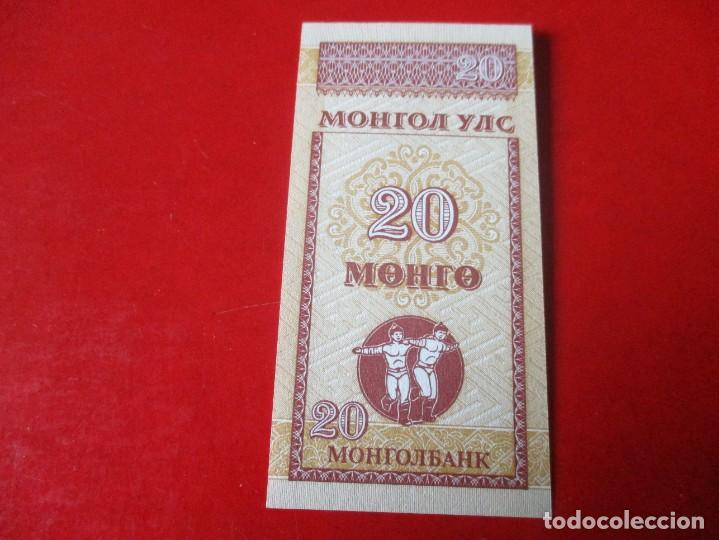 Billetes extranjeros: Mongolia billete de 20 mongo1993 sin circular - Foto 1