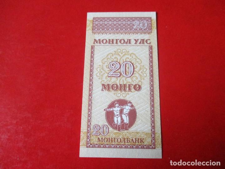 Billetes extranjeros: Mongolia billete de 20 mongo1993 sin circular - Foto 1