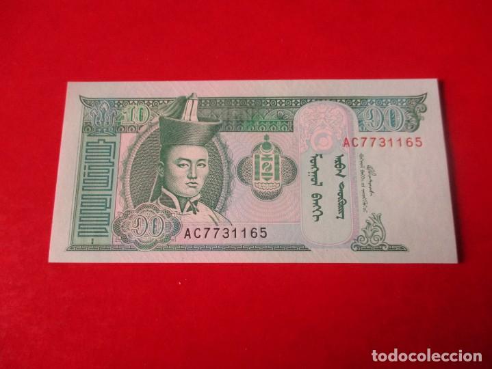 Billetes extranjeros: Mongolia billete de 10 tugrik 2002 sin circular - Foto 1