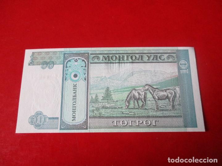 Billetes extranjeros: Mongolia billete de 10 tugrik 1993 sin circular - Foto 2