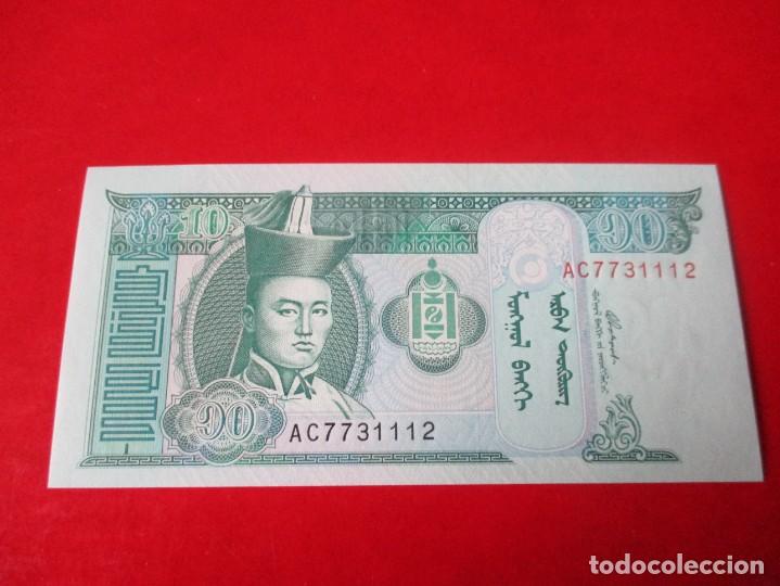 Billetes extranjeros: Mongolia billete de 10 tugrik 2002 sin circular - Foto 1