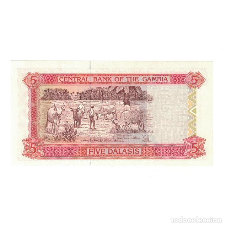 Billetes extranjeros: [#144926] Billete, 5 Dalasis, Gambia, KM:20a, UNC - Foto 2