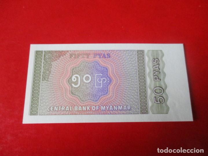 Billetes extranjeros: Myanmar billete de 50 pyas sin circular - Foto 1
