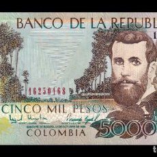 Billets internationaux: COLOMBIA 5000 PESOS 1999 PICK 447D SC UNC. Lote 353927843