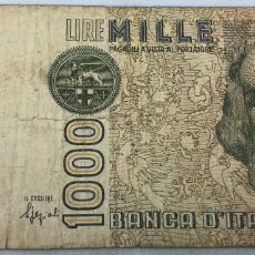 Billetes extranjeros: BILLETE 1982. 1000 LIRAS. MARCO POLO. ITALIA. MBC.. Lote 321332113