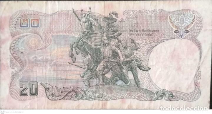 Billetes extranjeros: Billete de 20 Bath de Thailandia - Foto 1