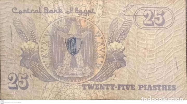 Billetes extranjeros: Billete de Egipto 25 Piastres - Foto 2