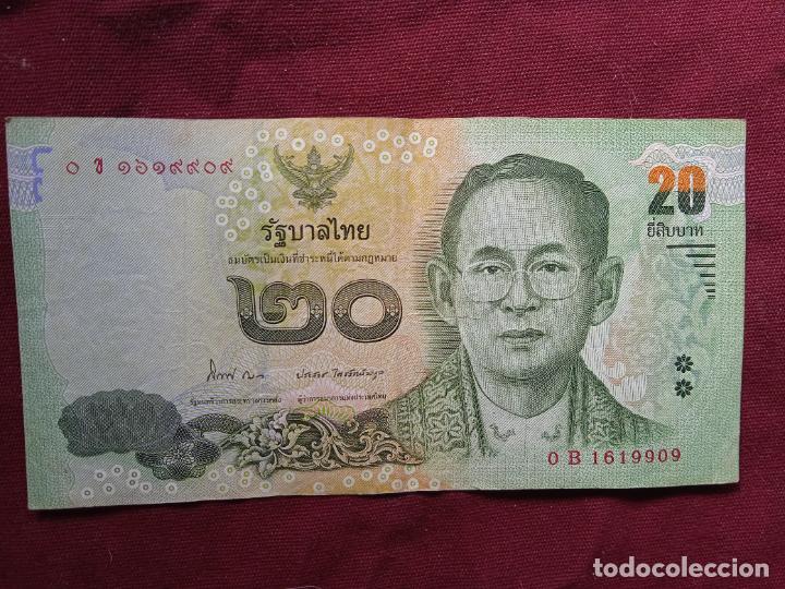 Billetes extranjeros: TAILANDIA (THAILAND). 20 baht - Foto 1