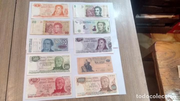 Billetes extranjeros: BILLETES DE ARGENTINA - LOTE DE 10 - Foto 1