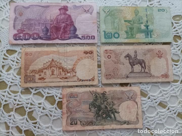 Billetes extranjeros: 5 billetes de Thailandia - Foto 1