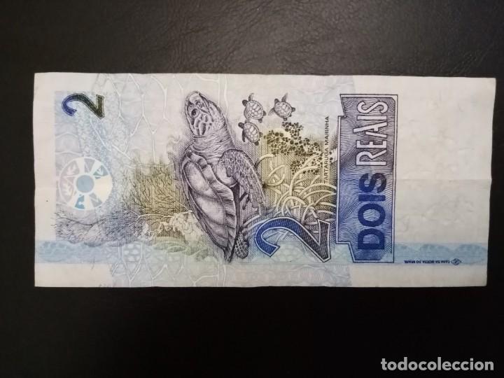 Billetes extranjeros: Billete de Brasil de 2 reales - Foto 1