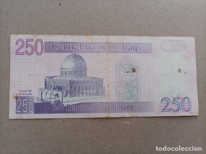 Billetes extranjeros: Billete de Iraq de 250 DINARS - Foto 2
