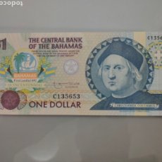 Billetes extranjeros: BILLETE 1 DOLAR ONE DOLLARS 1992 BAHAMAS COLUMBUS 500' ANIV. DESCUBRIMIENTO AMÉRICA. Lote 324241408