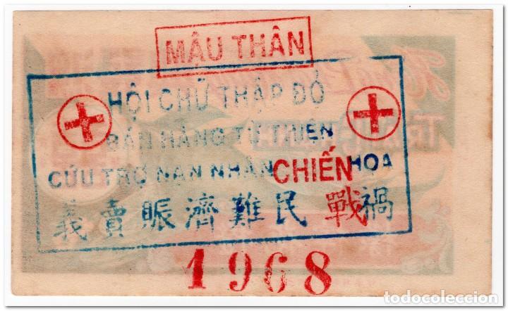 Vietnam red Cross Coupon 1968 au Comprar Billetes Internacionales 