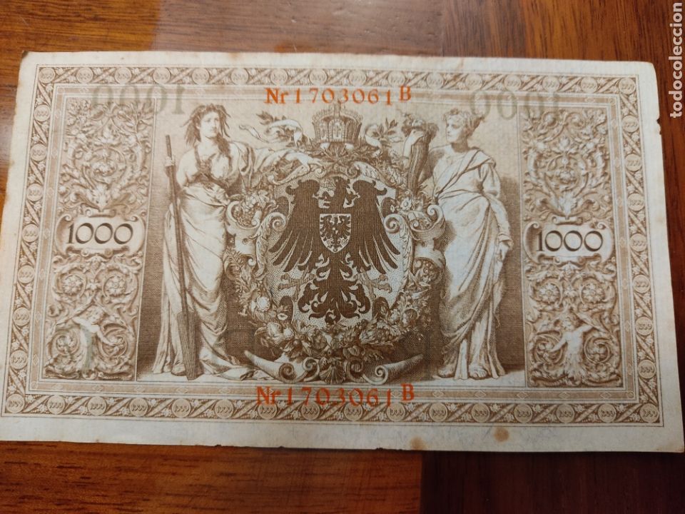 Billetes extranjeros: Reichsbanknoten 20000 mark - Foto 3