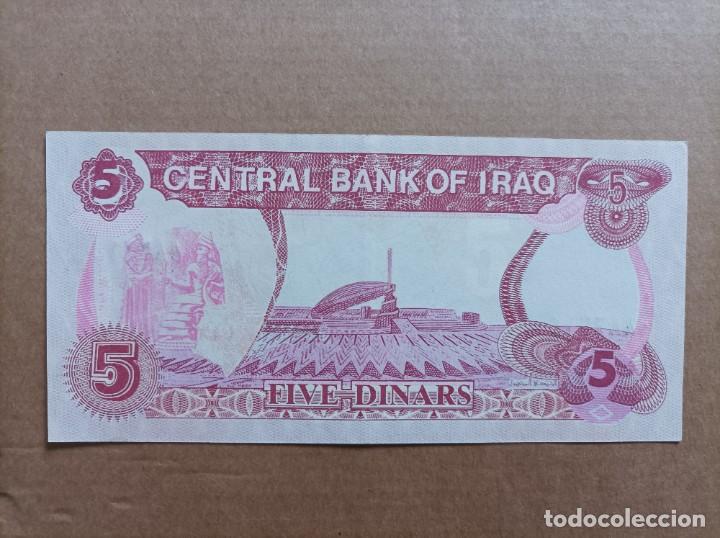 Billetes extranjeros: Billete de Iraq de 5 DINARS - Foto 2