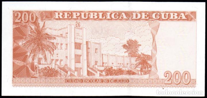Billetes extranjeros: CUBA - 200 PESOS 2010 - SIN CIRCULAR - Foto 2