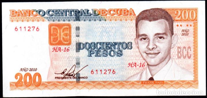 Billetes extranjeros: CUBA - 200 PESOS 2010 - SIN CIRCULAR - Foto 1