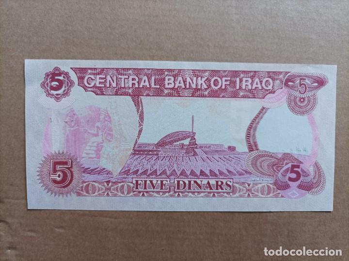 Billetes extranjeros: Billete de IRAQ de 5 dinars, Uncirculated - Foto 2