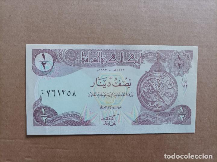 Billetes extranjeros: Billete de IRAQ de 1/2 dinars, Uncirculated - Foto 1