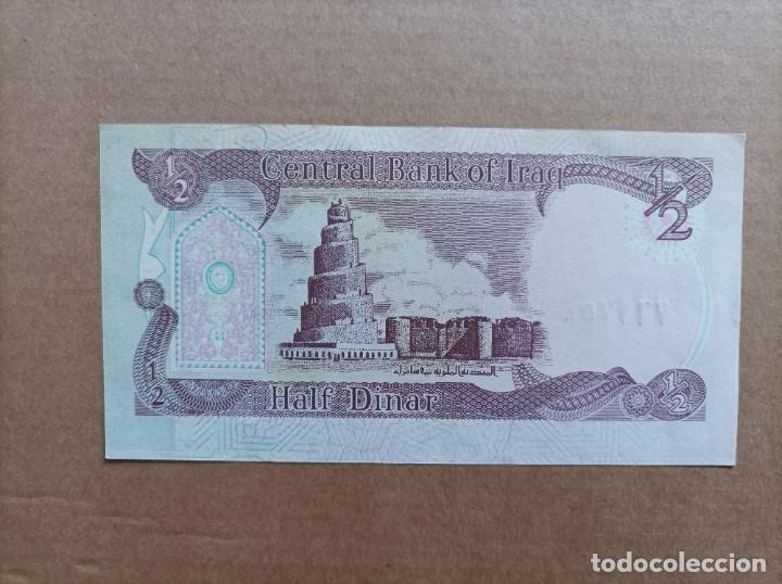 Billetes extranjeros: Billete de IRAQ de 1/2 dinars, Uncirculated - Foto 2