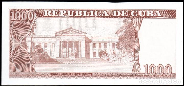Billetes extranjeros: CUBA - 1000 PESOS 2010 - SIN CIRCULAR - Foto 2