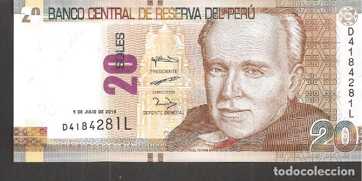 Billetes extranjeros: PERU 20 SOLES 2018 - Foto 1