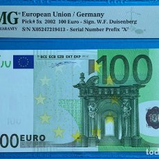 Billetes extranjeros: PMG 67 EUROPEAN UNION / GERMANY 2002 / 100 EUROS PREFIX ( X ) DUISENBERG