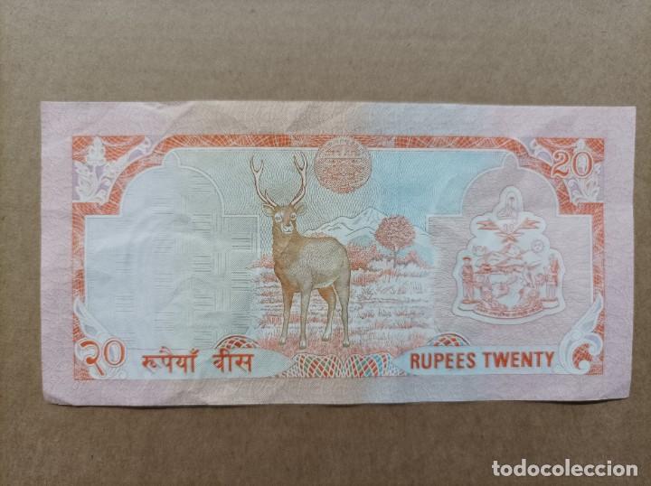 Billetes extranjeros: Billete de Nepal de 20 rupias - Foto 2