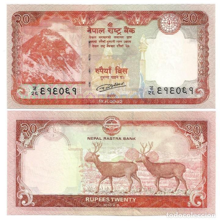 Billetes extranjeros: NEPAL 20 RUPEES 2016 Pick 78 SIN CIRCULAR - Foto 1
