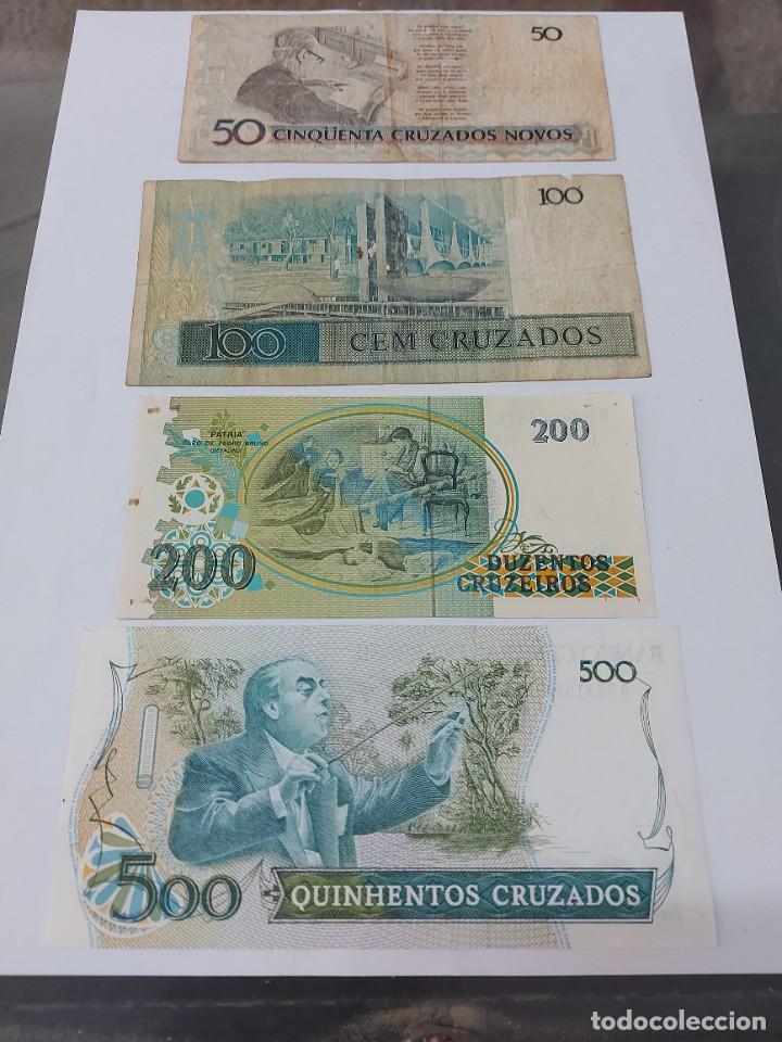 Billetes extranjeros: 4 billetes de Brasil - Foto 2