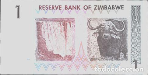 Billetes extranjeros: zimbabwe billete de 1 dolar del ano 2007 sin circular - Foto 1