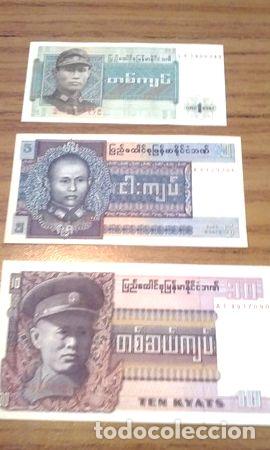 Billetes extranjeros: lote de billetes de burma - Foto 1