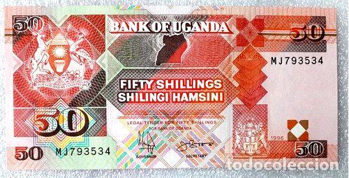 Billetes extranjeros: billete de uganda sin circular de 50 shilling ano 1996 - Foto 1