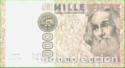 International Banknotes: billete de italia 1000 liras pick 109a 1982 muy bueno Ed. 0