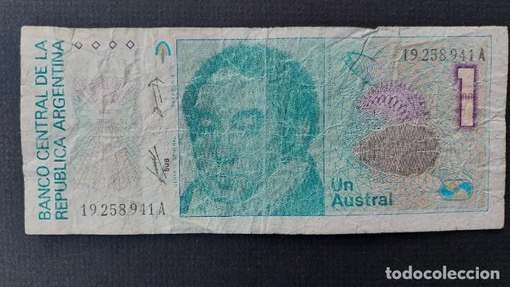 Billetes extranjeros: BILLETE 1985 ARGENTINA 1 AUSTRAL - Foto 1