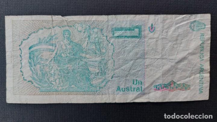 Billetes extranjeros: BILLETE 1985 ARGENTINA 1 AUSTRAL - Foto 2